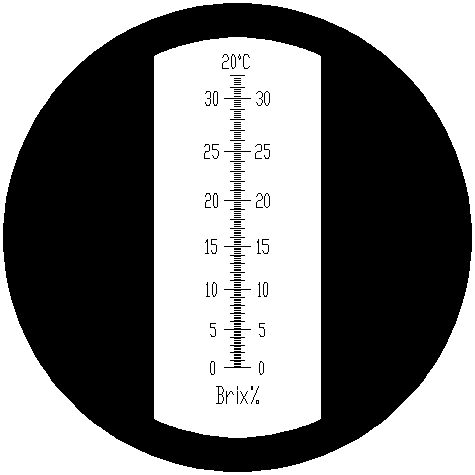 Náhled: Stupnice refraktometru RBR32-AL-ATC