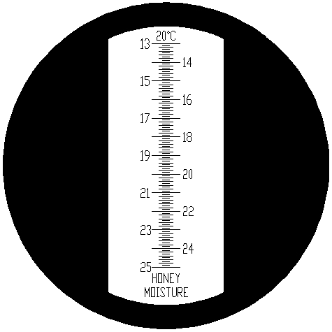 Stupnice refraktometru RHN2-AL-ATC Náhled: Stupnice refraktometru RHN2-AL-ATC